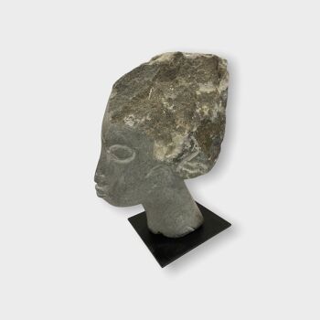 Sculpture tête en pierre par Rizimu Chiwawa Zimbabwe (3010) 3