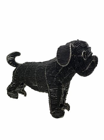 Sculpture de chien perlé à la main - Bouledogue français 1