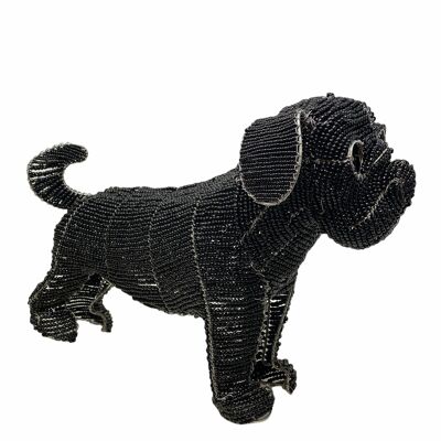 Handbesetzte Hundeskulptur - Französische Bulldogge