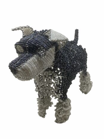 Sculpture de chien perlé à la main - Terrier 1