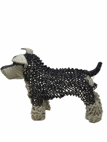 Sculpture de chien perlé à la main - Terrier 2