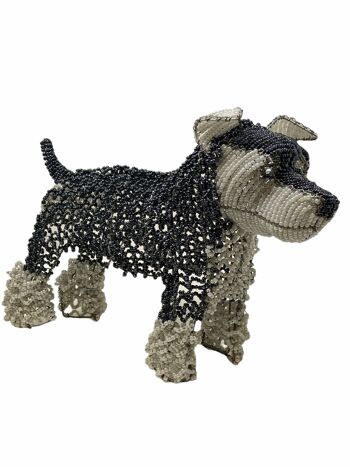 Sculpture de chien perlé à la main - Terrier 4