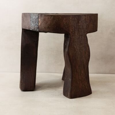 Hand Carved Wooden Stool\Side Table - 48.3