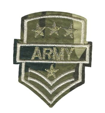 Patch thermocollant en tissu au design militaire de l'armée 2