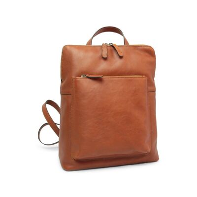 Leather backpack - gold