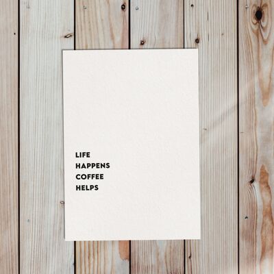 Life happens / Postcard