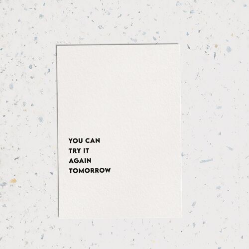 Try it again / Postkarte