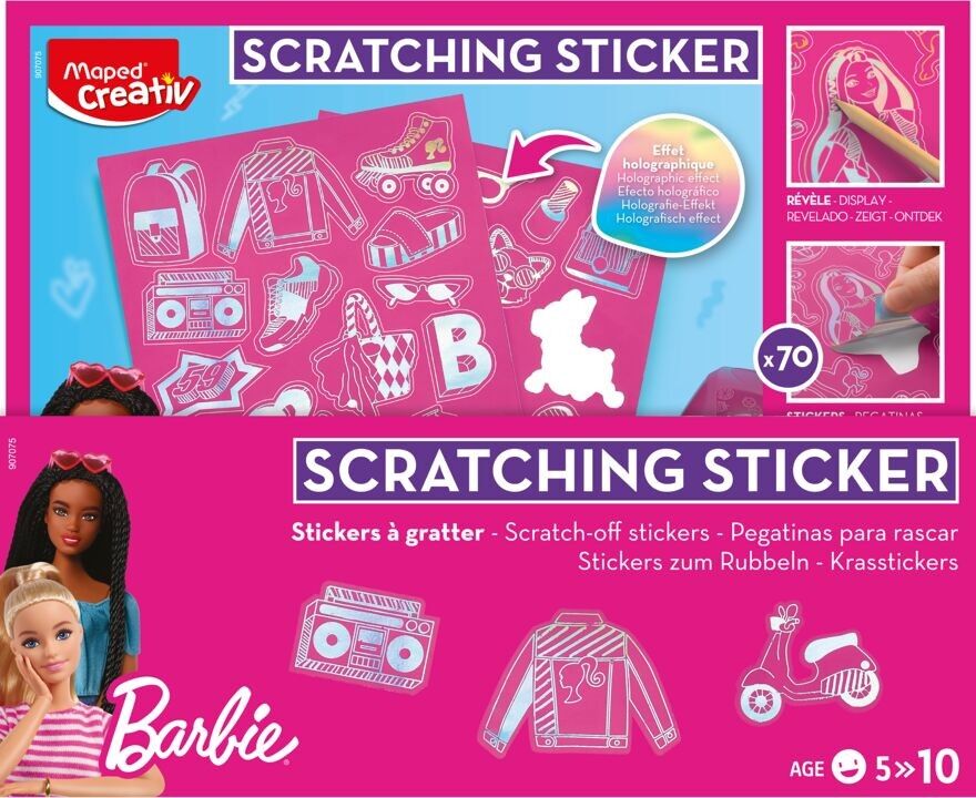 SCRATCH STICKERS - BARBIE