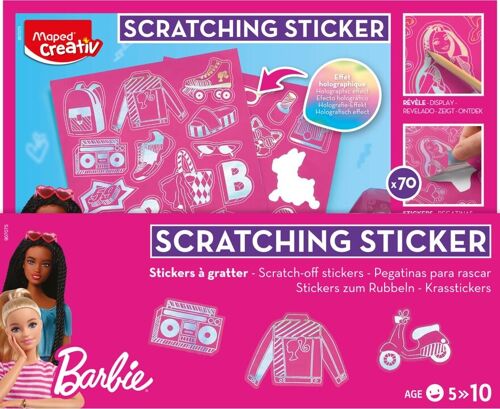 STICKERS A GRATTER - BARBIE