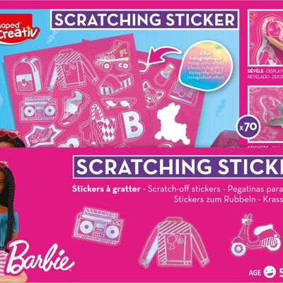 STICKERS A GRATTER - BARBIE
