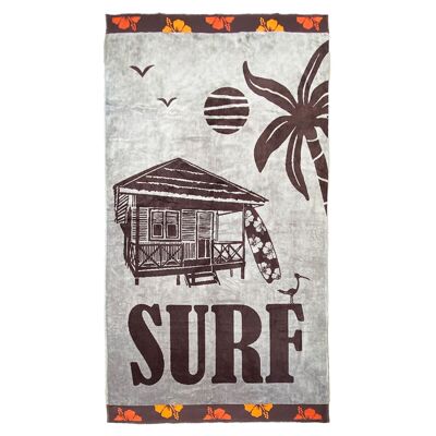 KABANA Jacquard velor terry beach towel 100x175cm