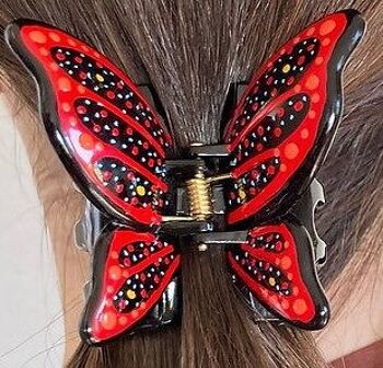 Barrettes à cheveux papillon décorées 5