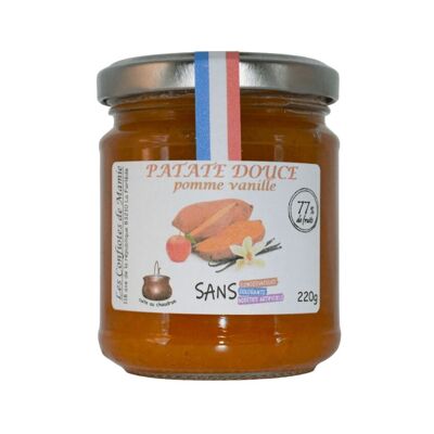 CONFITURE PATATE DOUCE POMME VANILLE