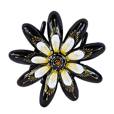 Hand Painted Flower Hair Clips