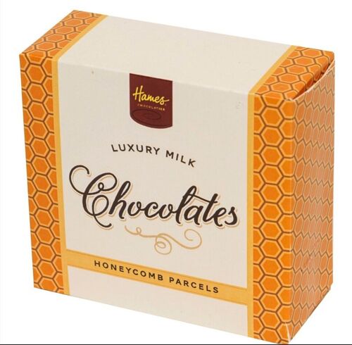 Luxury Box Of 4 Milk Chocolate Honeycomb Parcels