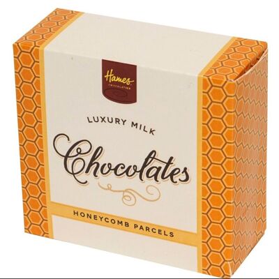 Luxury Box Of 4 Milk Chocolate Honeycomb Parcels