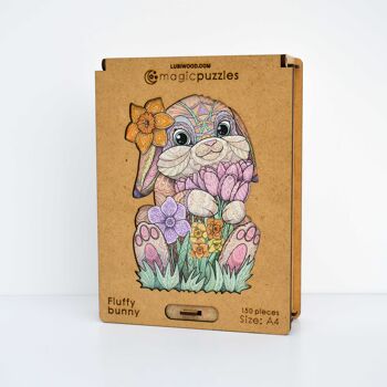 Boîte Premium A4 de puzzle Fluffy Bunny 4
