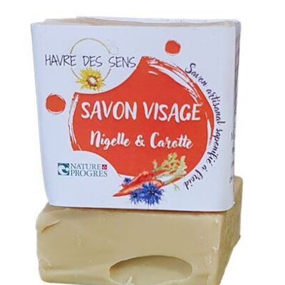 SAPONE VISO CON PUREA DI CAROTA