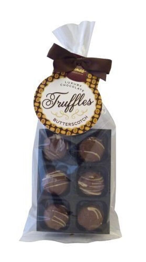 Luxury 6 Butterscotch Milk Chocolate Truffle Bag