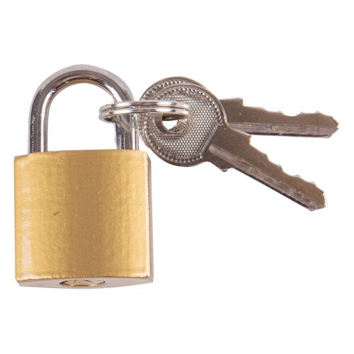 Brass 2cm Iron Padlock - By Blackspur