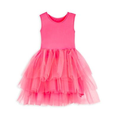 Robe tutu rose fluo