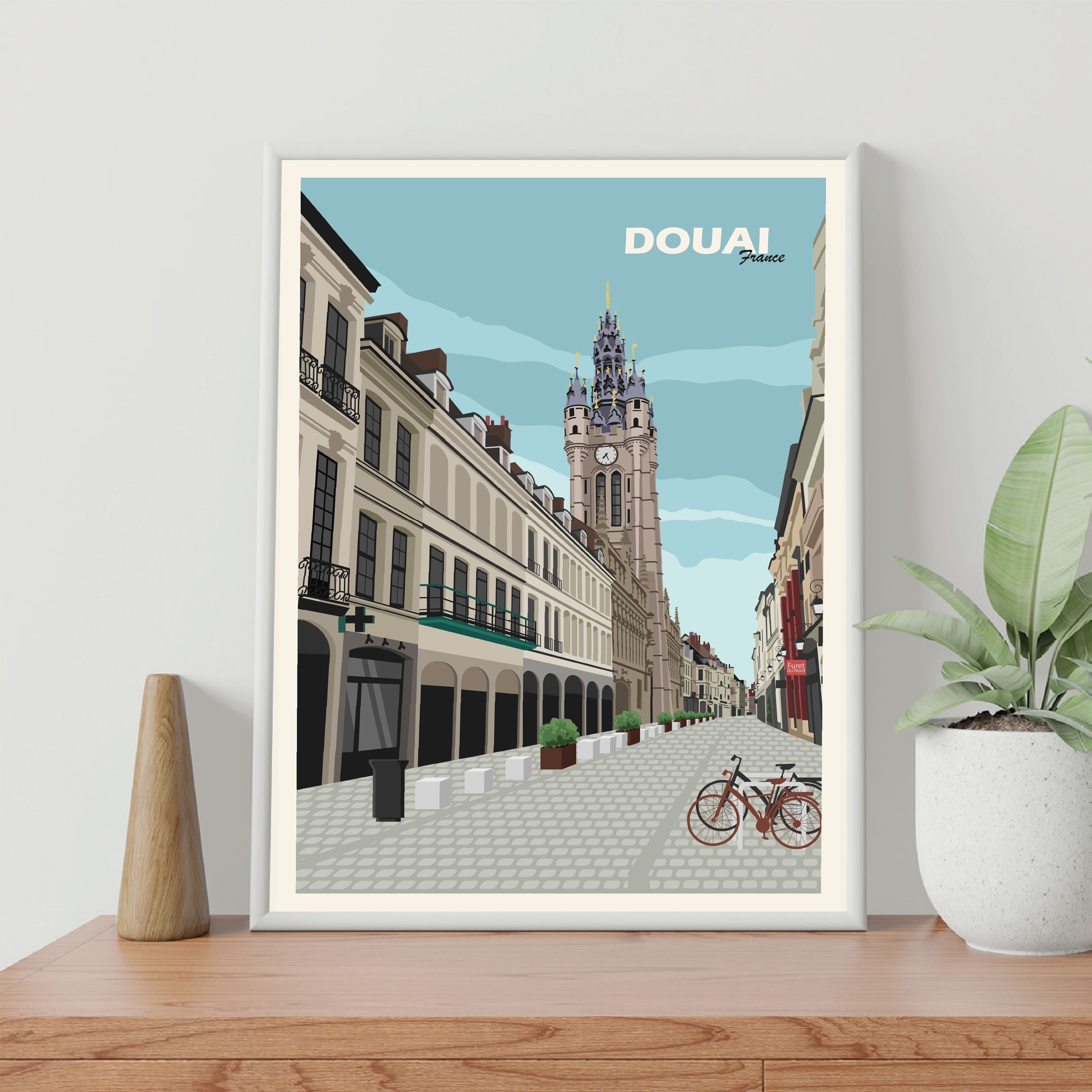 POSTER 18 CM BY 24 CM DOUAI LE FURET