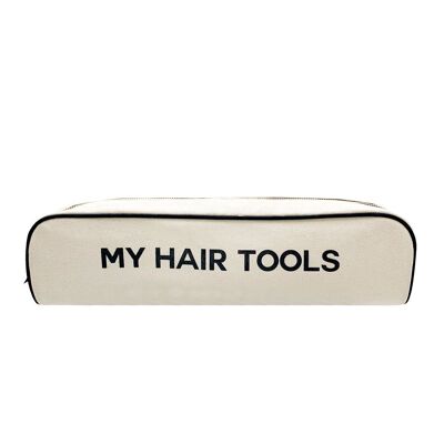 Estuche de viaje Roomy Hair Wrap Tools, color crema