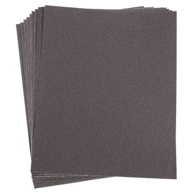 10pc Wet & Dry Sandpaper Set - Assorted Grits - By Blackspur