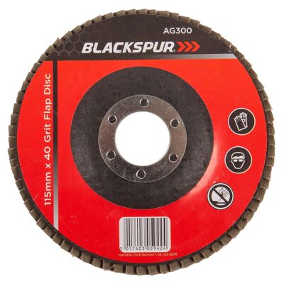 115 mm (4.Disco de láminas de grano 40 de 5") - Por Blackspur