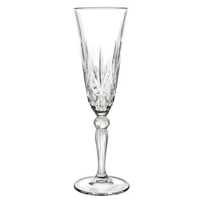 Flute da champagne in vetro Melodia da 160 ml - Di RCR Crystal
