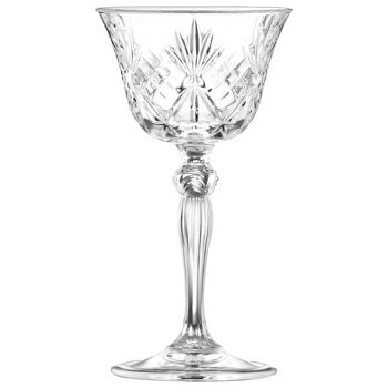 Soucoupe à champagne en verre Melodia 160 ml - Par RCR Crystal 1