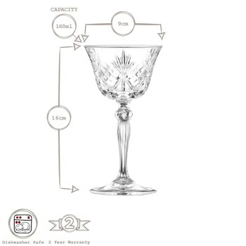 Soucoupe à champagne en verre Melodia 160 ml - Par RCR Crystal 5