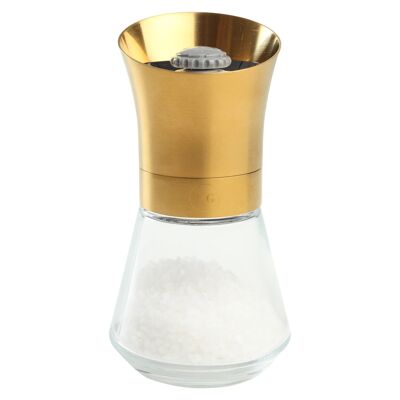 Molino de sal de vidrio con punta dorada - Por T&G