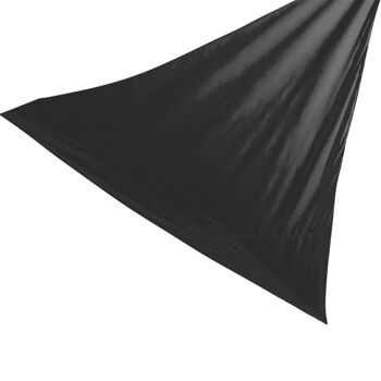 Harbour Housewares Auvent de voile d'ombrage noir - Triangle 1