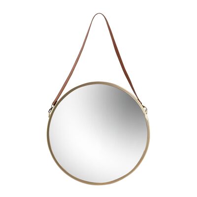 Specchio da parete rotondo con cornice Harbour Housewares - Cintura - 40 cm - Oro