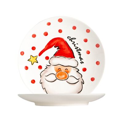 Nicola Spring Christmas Dinner Plate - 25.5cm - Santa