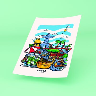 Póster Ciudad de Lisboa