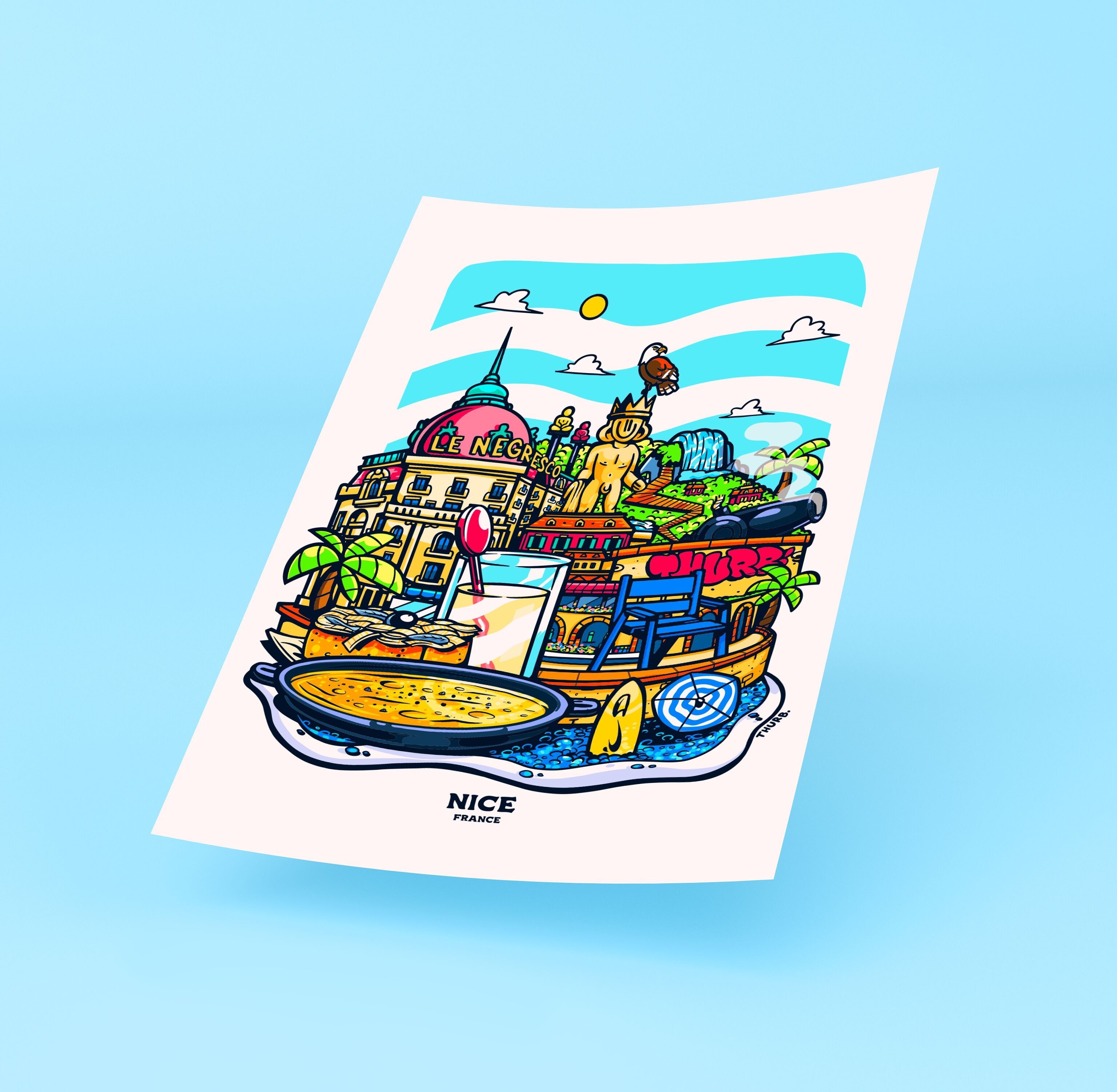 Schönes Stadtplakat