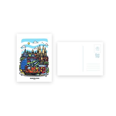 Carte postale - BARCELONE