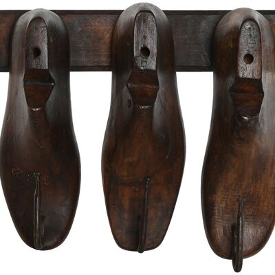 WOODEN WALL COAT RACK 41X10X30 OLD LASTS LD213730