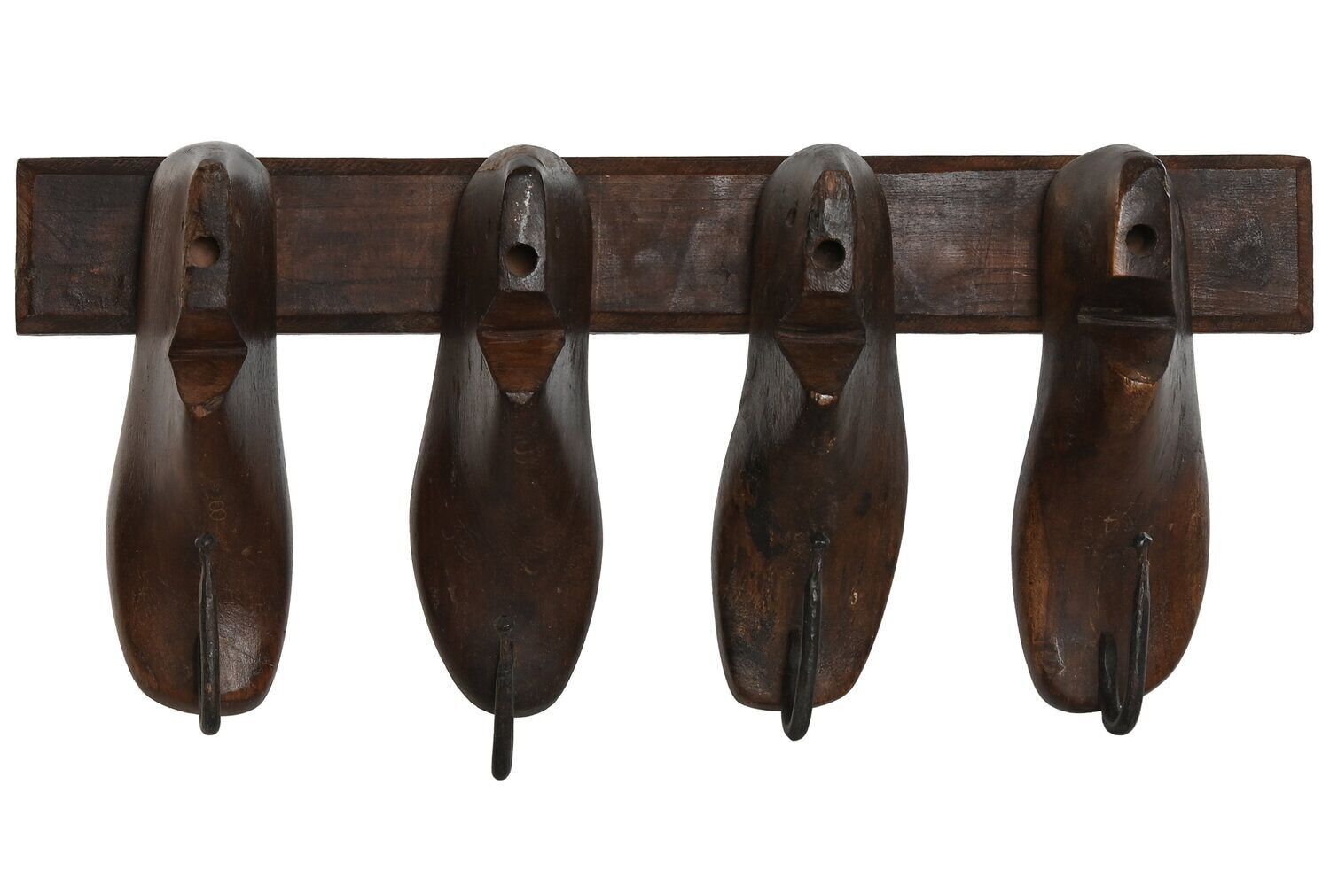 Wandgarderobe aus Holz, 54 x 12 x 28 cm, alt, LD213729