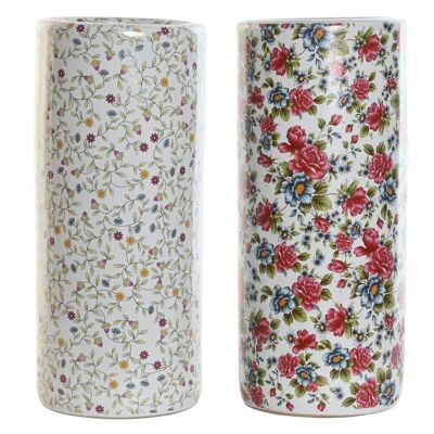 PARAGUERO PORCELANA 19X19X45 FLORES 2 SURT. MB204741