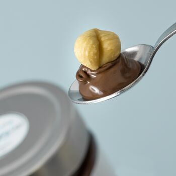 Crème à Tartiner "Ciocc&Noisettes" - Crème à tartiner artisanale au Chocolat Noir et Noisettes du Piémont - 250 gr 2