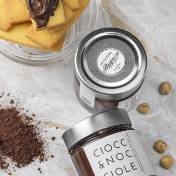 Crème à Tartiner "Ciocc&Noisettes" - Crème à tartiner artisanale au Chocolat Noir et Noisettes du Piémont - 250 gr 4