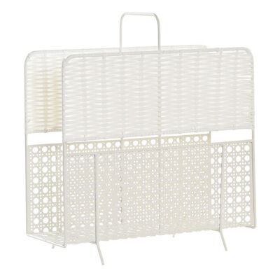 WICKER MAGAZINE RACK 36,5X15X41 METAL WICKER MAGAZINE RACK MB191156