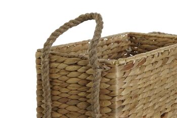 PANIER SET 2 CORDE FIBRE 40X25X25 NATUREL DC209062 2