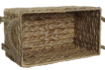 PANIER SET 2 CORDE FIBRE 40X25X25 NATUREL DC209062 3