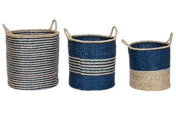 PANIER SET 3 JUTE HERBE MER 43X43X54 40X41 36X37 DC211069 1