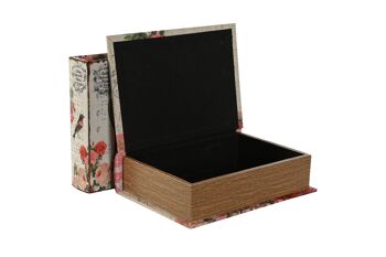 COFFRET LIVRE SET 3 TOILES 22X7.5X30 FLORAL 2 ASSORTIMENTS. CG210436 3