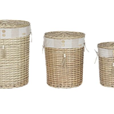 CESTA ROPA SET 3 POLIESTER ALGODON 46X46X55 DC209698